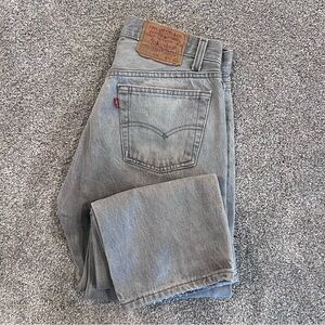 VTG Levis Levi’s 501 0652 Gray Denim Jeans Men Size W31 L32 Button Fly Straight